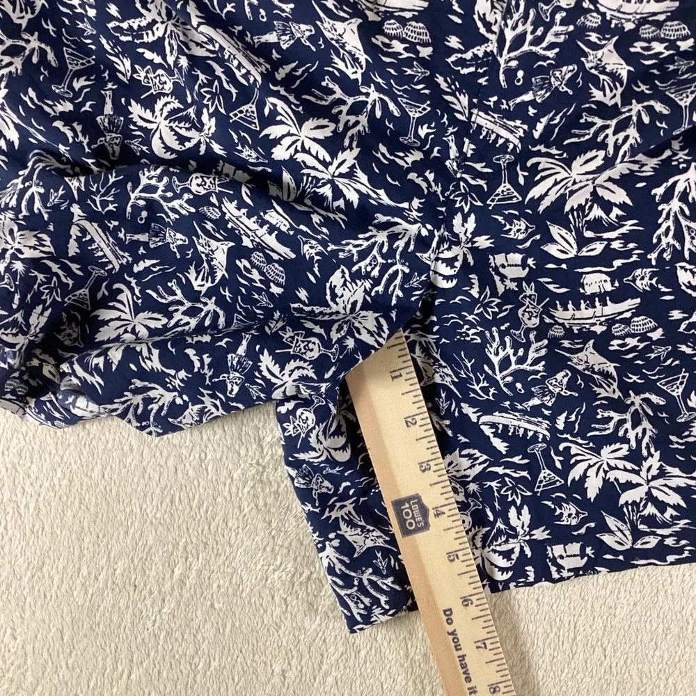 Columbia PFG Mens XL Backcast III‎ Water Shorts Navy Tropical Island Print
